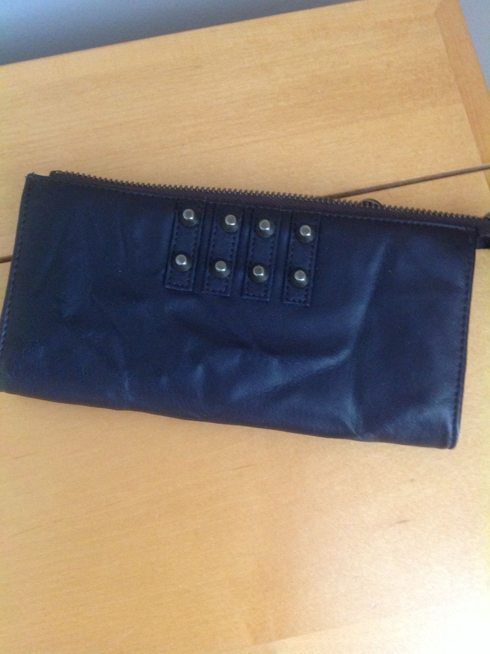 Matt & Nat Brown Leather Studded Wallet